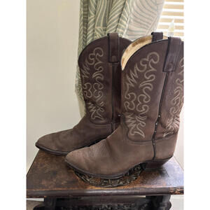 Vintage Texas Imperial Cowboy Boots Size 11.5 D Style M251 Brown Leather USA